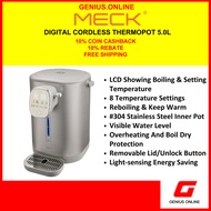 MECK Digital Thermopot 5.0L MAP-D538/Digital Cordless Thermopot 5.0L MAP-D518C