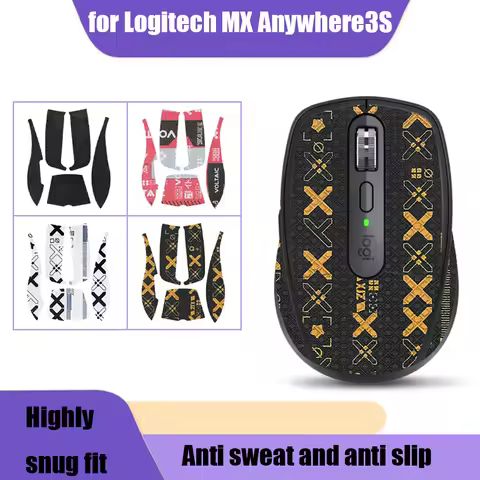 Mouse Grip Tape for Logitech MX Anywhere 3S Non Slip Anti Sweat Pre Cut Skate Sticker Mouse Accessor