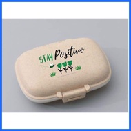 8 Grid Plastic Pill Box / Storage Case with Quotes