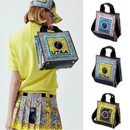 Korea Korea UTAA Golf Canvas Clothing Bag Ladies Outdoor Portable Messenger Shoulder Bag Digital Printing Small Square Bag Golf Bag