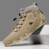 LDECK Men's Women's Shoes Socks Boots High-Top Octopus Casual Short Boots Large Size Men's Shoes