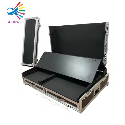 Goodwill Flight Case Lighting Controller MA2 OnPc Command Fader Wing Dual 22'' Touch Screen Case