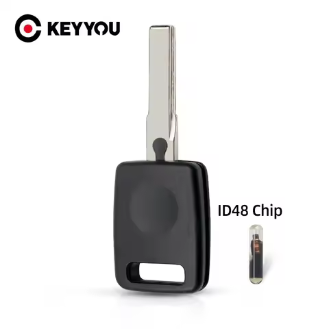 KEYYOU Transponder Chip Remote Key Shell Case For Audi A2 A3 A4 A6 A8 Cabrio RS6 S3 S4 S6 S8 TT Uncu