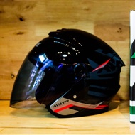 ใหม่..หมวกกันน็อคครึ่งใบ Open face / LINK รุ่น AVATR ชิลด์ ปรอท ราคาเพียง 790.- เท่านั้น