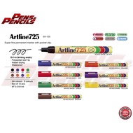 Artline 725 Permanent Marker Pen / Artline 725 Marker  / 0.4mm Super Fine EK-725 (1 Piece)