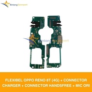 Flexibel OPPO RENO 8T (4G)+CONNECTOR CHARGER+CONNECTOR HANDSFREE+MIC ORI