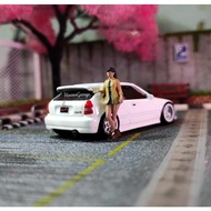 """""] Miniature Figure Girl In Coat 1/64 Girl In Coat Diecast Coat - K3D