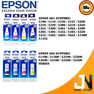 Original EPSON 003 | 664 Refill Ink Cartridge Black,Cyan,Magenta,Yellow Ecotank (NEW)