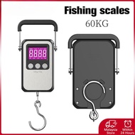60kg/10g Digital Hanging Hook Scale LCD Digital Electronic Mini Scale USB Charging Portable Weighing