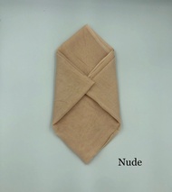 Hijab segi empat paris jadul//kerudung segi empat polos//jilbab paris import ukuran 110x110cm