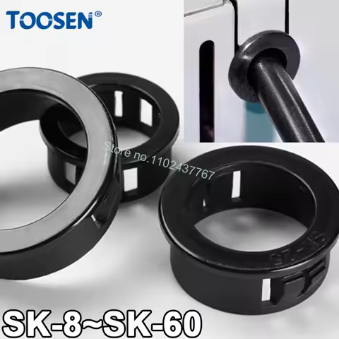 Nylon Snap-on Grommets Protection Coil Desk Wire Inlet Outlet Seal Ring Hole Plug Cover SK-8~SK-60