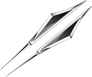 2 Pcs Automotive Blade Fender Side Emblem for Porsche Cayenne EV 2025,3D Stereo Metal Stickers Sport