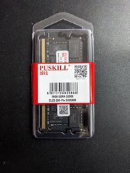 全新(16GB x 1) 清貨 PUSKILL 浦技 ddr4 16GB 3200s CL22-260 pin sodimm 手提電腦 notebook 記憶體 memory ram 現貨 特價