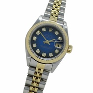 勞力士 ROLEX Datejust 69173G T 系列女士腕錶 10P 鑽石藍色漸變自動 AT 不鏽鋼 SS 黃金 YG 組合拋光