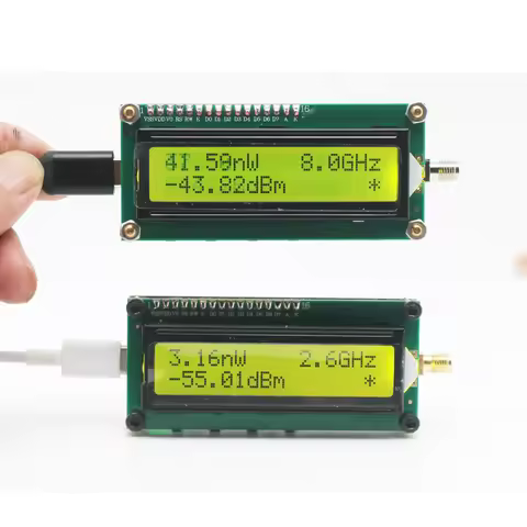 USB RF Power Meter 0.1~8Ghz AD8319 ARW227 Signal Source Antenna Gain Detector Ham Radio Amplifier 86