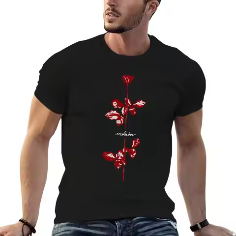 Violator Red - Depeche Mode T-Shirt Classic Print Short Sleeve Shirt