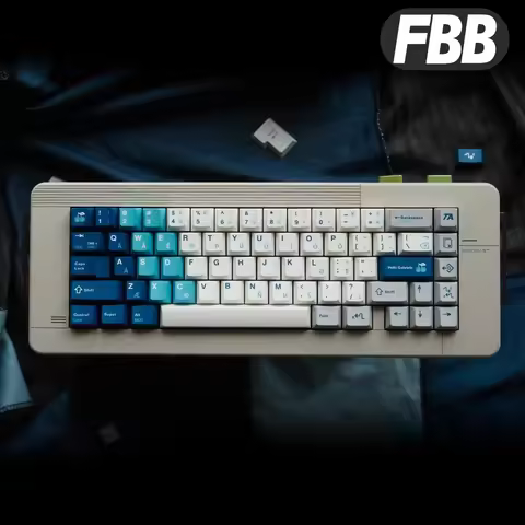 FBB Keycaps Retro GB PBT Keycaps Set Dye Sublimation for 60%, 75%, 80%, 96%, 100% Gaming Mechanical 