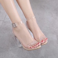 Cnk high heel Sandal with 9-inch inner heel strap and cross-ankle strap to flatter your feet