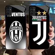 DK-68 JUVENTUS Casing GLASS soft frame black Samsung A34 A24 A05S S21 M15 A25 A35 FE A04S A15 A55 A5