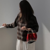 摩卡條紋上衣 限量 wool moka stripe top