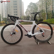 Twitter Full Carbon Fiber Road Bike Bicycle 22 Speed Road Racing Carbon Wheel Disc Brake Racing Bicycle Ultra-Light Thunder