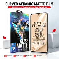 For Tecno Camon 50 Ultra 40 30S Pro Spark Slim Pova Curve 2 4G 5G Matte Ceramic Tempered Glass