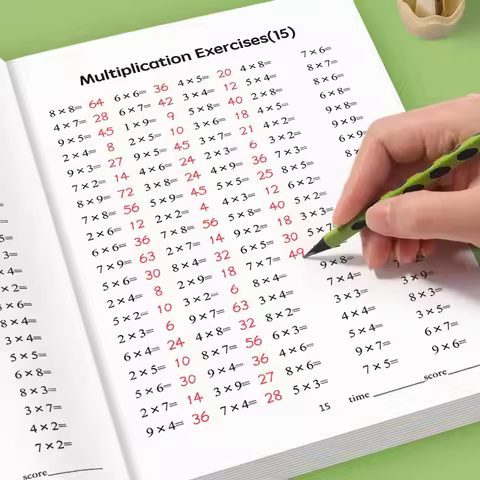 48 Pages Multiplication Division 99 Times Exercise Book Training in Mathematics Calculation Book for