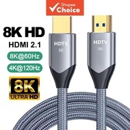 HDMI 2.1 Cable 48Gbps 8K@60Hz 4K@120Hz HDR eARC for PS5 Xbox Sony TV