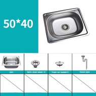 Kitchen stainless steel sink wall-mounted sink standing sink stainless steel washbasin