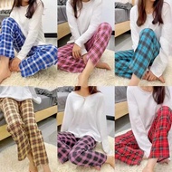 belle heckered pranela  Pajama Pants For Women SleepWear