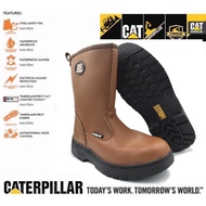 CAT Caterpillar HighCut Steel Midsole Toe Cap Heavy Duty Safety Boot Kasut Safety Caterpillar Mampu Milik