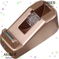 AMBER Small Desk Tape Dispenser, 12*6*4.7cm Iron Heavy Duty Desktop Tape Dispenser, Cute Tape Dispen