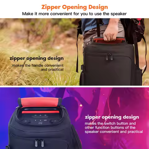 Speaker Dust Cover with Mic Pocket Waterproof Padded Speaker Protective Cover for JBL Partybox 110/J