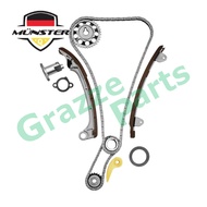 (12pc) Münster Timing Chain Kit Set for Toyota Estima ACR30 ACR50 Previa 1AZ-FE 2AZ-FE (With Oil Pum