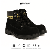 Sepatu Safety Pria Boots Caterpillar Ujung Besi Sefty Boots Steel Toe - Sepatu Kerja Proyek Septi Tr