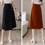 Chân Váy Nữ New Design Thiết kế Dáng Váy Đắp Tà Chéo ,Phom chữ A Trẻ Trung, Dài 63cm ,Thanh Lịch Côn