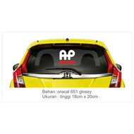 Ap racing car window cutting sticker