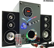 Music D.J. M-M9100A Speaker 2.1Ch + BLUETOOTH FMUSBSDMic ลำโพงพร้อมซับวูฟเฟอร์