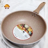 Sm - Deep Wok Pan Diamante 24 Cm Anti Lengket