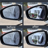 Fitow 2pcs Waterproof Car Rearview Mirror Rainproof Anti-Fog Rain-Proof Film Sticker FE