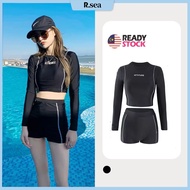 【R.sea】swimming suit 泳衣 women swimming suit 女装泳衣 swimming suit woman Long sleeved swimsuit swimming 