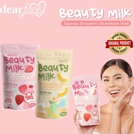 Dear Face Beauty Milk Premium Japanese Melon/Strawberry Collagen Drink 10 Sachets FDA Approved 180g