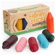 【壽滿趣】Honey Sticks純天然蜂蠟無毒蠟筆-1歲以上寶寶適用(12色矮胖型)