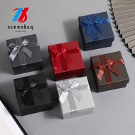 OUREAPH Watch Box, Bowknot Design Dustproof Gift Packing Box, Multi-functional Square Jewelry Packin