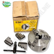 MESIN 3-Leg Lathe Clamp Eisen 3" 5" K11-80 K11-125 Eisen 3 5 Inch Lathe Head Chuck Claw Jaw 3 Lathe 