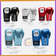 Primo Pro Lace Up Muay Thai Boxing Gloves