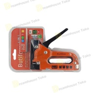 ISKU Isi Staples tembak jok motor/Stapler tembak kayu gun paku steples tembak 3 in 1 tacker Bisa 3 J