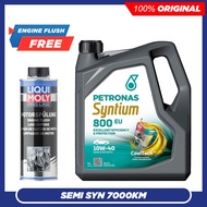 (FREE LM ENGINE FLUSH) Petronas Syntium 800 EU 10W40 Semi Synthetic Engine Oil (4L) 10W-40