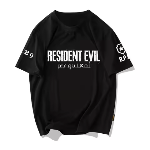 Popular games RE9 Resident Evil 9 Requiem logo Graphic 100%Cotton Unisex Shirt 2026 New Y2k fashion 
