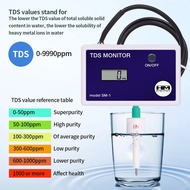 SM1 Single/TRM1 Triple TDS Meter 0-9990PPM Online TDS Water Quality Tester LCD Display Water Quality